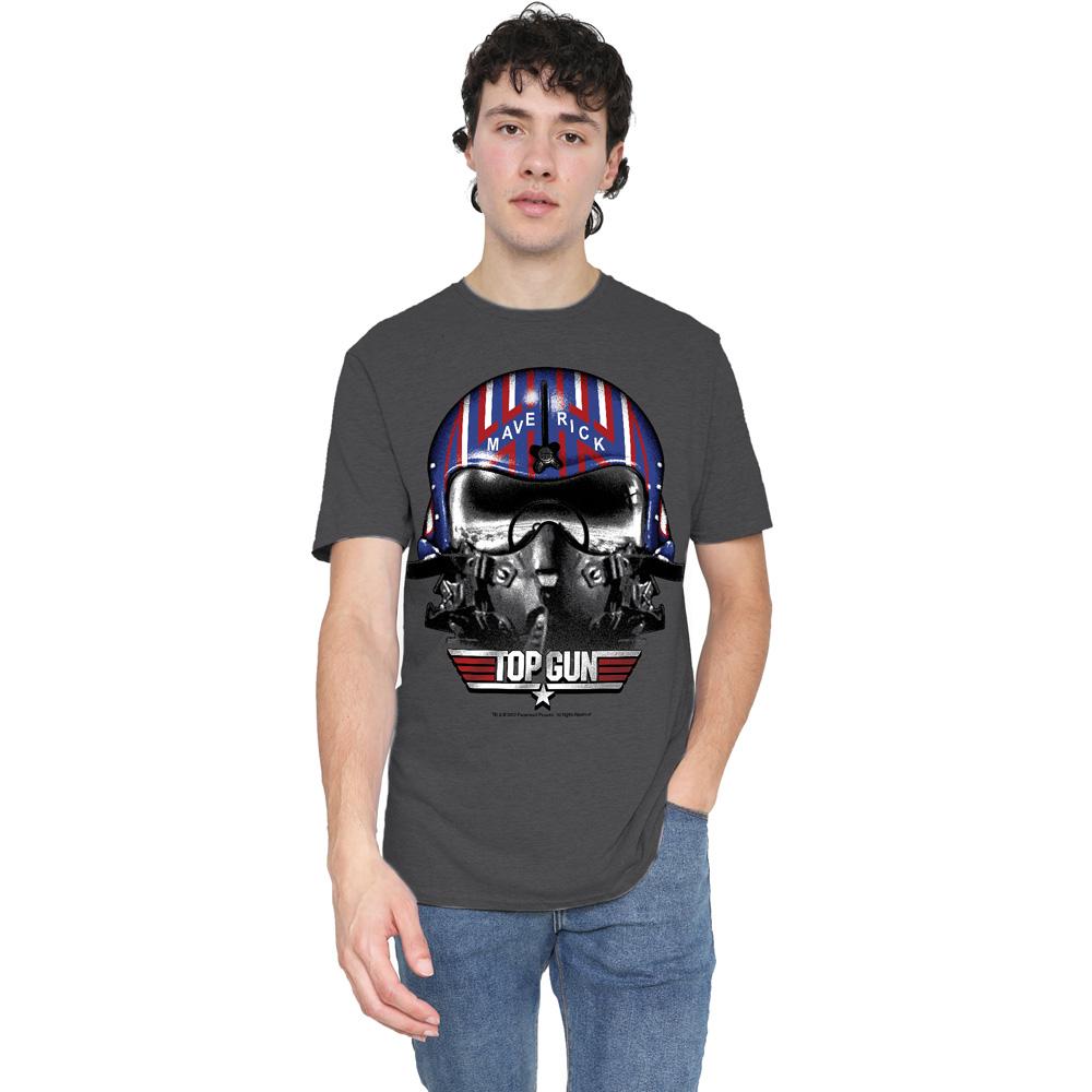 Top Gun Unisex Adult Maverick Helmet T-Shirt