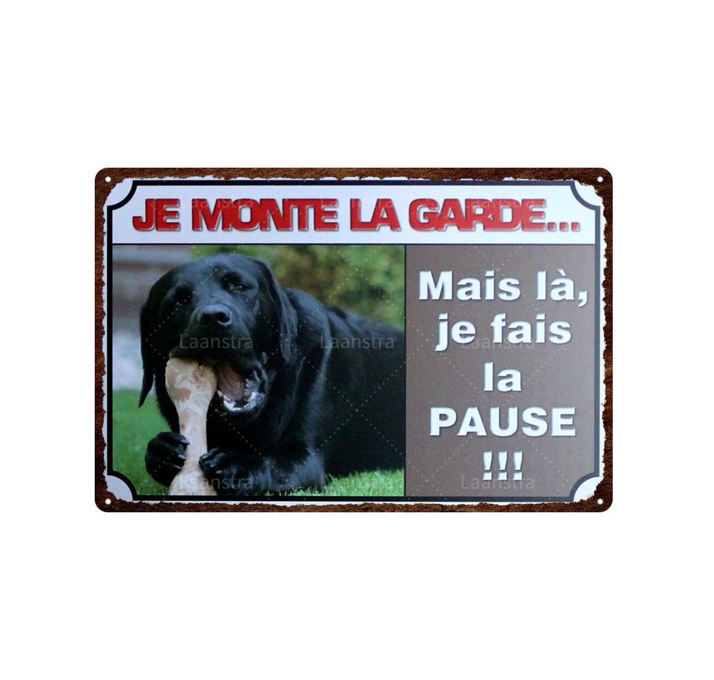 Retro Iron Painting Metal Plaque Attention Animals Dog and Cat Wall Decor Art Poster Tin Signs Bar Home Decoration Painting