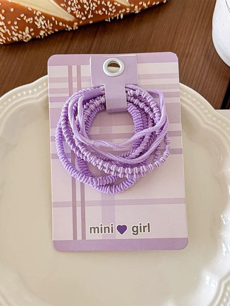 4Pcs Assorted Colors, 2MM Rubber Bands for Hair, Pain-Free Hair Accessories for Girls, Made for Long-Lasting Braids, Ponytails