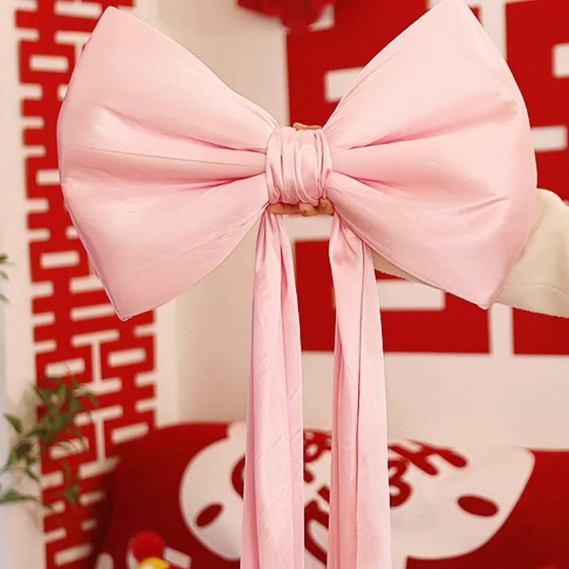 Extra Large Red Velvet Bow Wedding Decoration - Bridal Room & Photo Backdrop