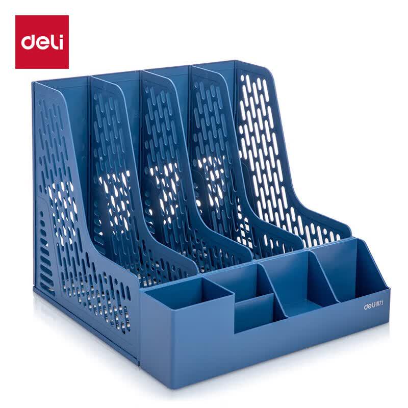 Deli 4-Section A4 Desktop File Organizer
