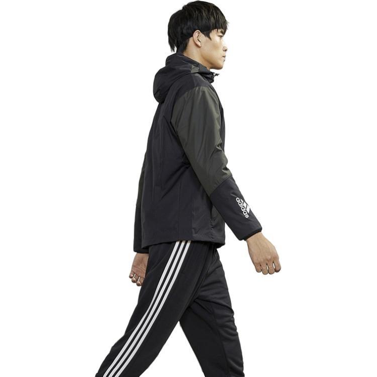 Adidas Jackets Men's Black Hooded Moderate Other GF4023