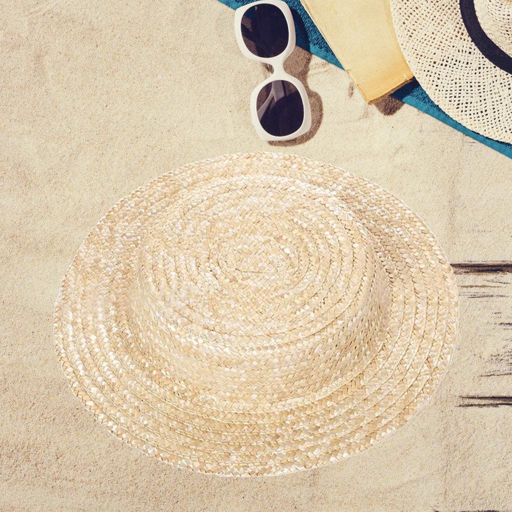 Handwoven Bonnet Hat Base Sun Protective Hat French Victorian Straw Hat Base Picnics Top Hat Vintage Panama Hat Accessory