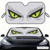 Sharp-haired Beast-shaped Eyes Sun Visor Portable Car Front Windshield Sun Curtain Heat Insulation Auto Sun Protection Accessory