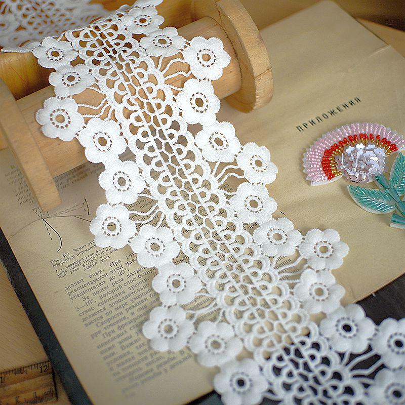 Water-Soluble Lace Trim Edge for DIY Clothing Accessories