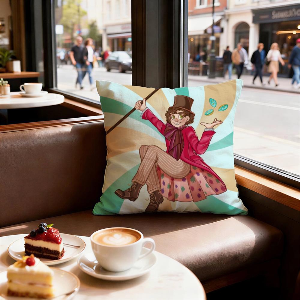 Movie Wonka Cushion Cover Decorative Cushions Covers Cover Sofa x Pillow Piece x x Pillowcase