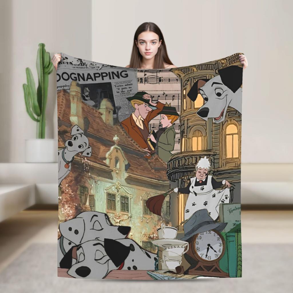 101 Dalmatians Pongo Perdita Coperta Rolly Cani Coperte Plaid in Pile Decorazione Divano Casa Trapunta Leggera Multifunzione
