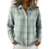 2026 Autumn/Winter European & American Solid Color Print Loose Long Sleeve Women's Shirt