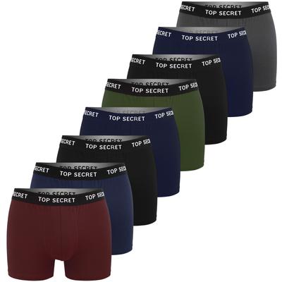 Boxer masculino de algodão com 8 unidades