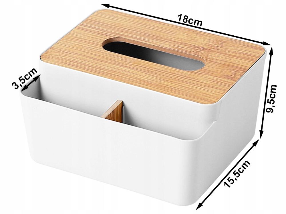 Tissue Box with Compartments (60)