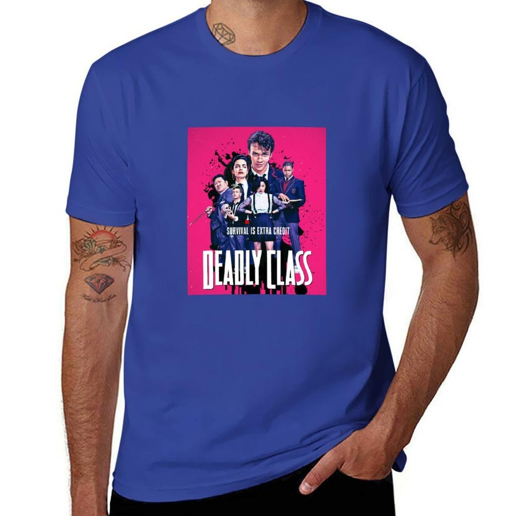 Deadly Class T-Shirt T-Shirt Oversizeds Anime Vintage Mens Tall T Shirts