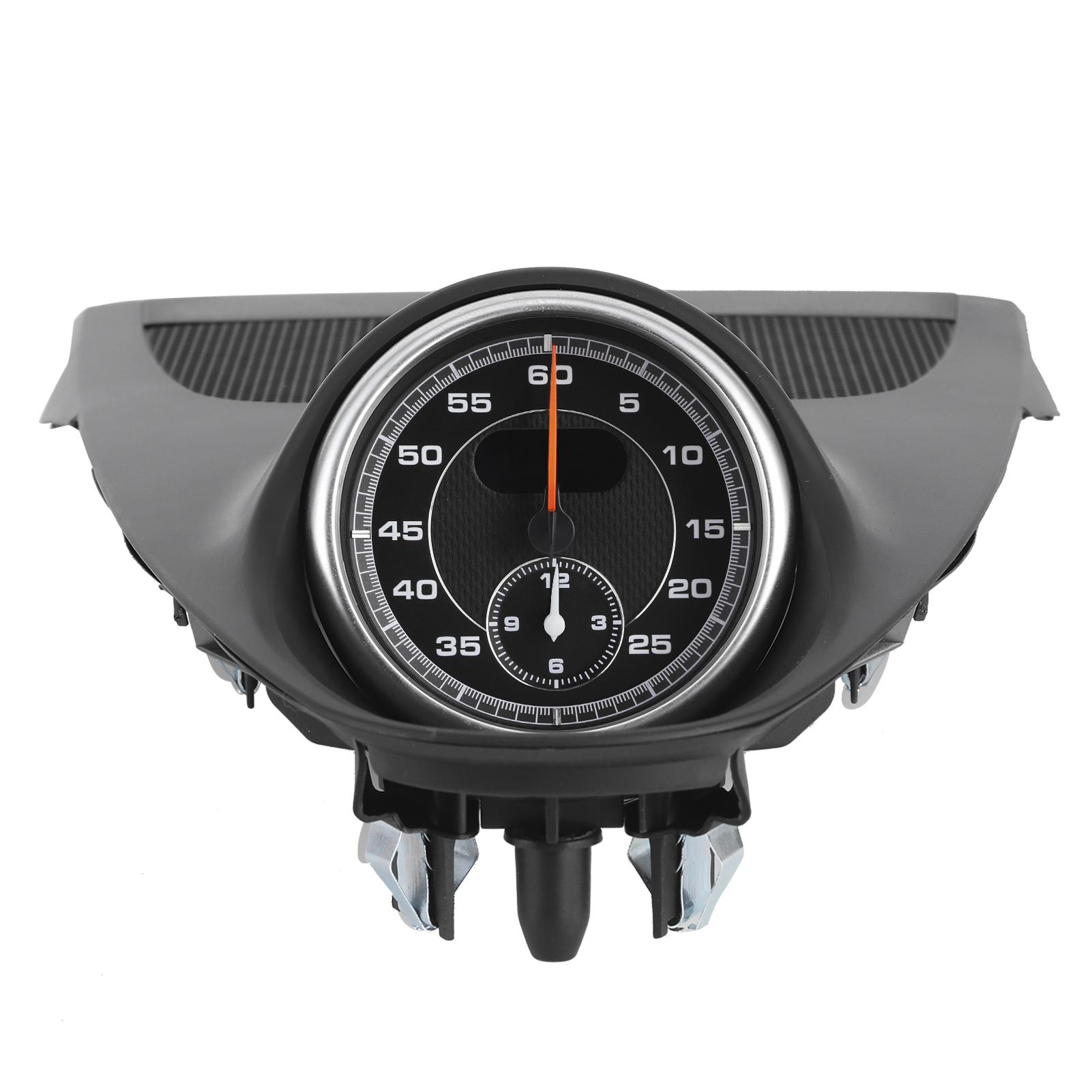 Instrument Dashboard Panel Upper Cover with Clock Decoration Fit for Porsche 718 2016‑2020