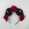 Party Costume Rose Flower Crown Headband Photo Props Day of The Dead Headpiece  for Women