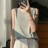 Summer 2025 Women's Round Neck Sleeveless Pullover Vest 