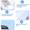 Electrostatic Windshield Film For Dashcam Camera Scratch Resistant Transparent Mounting Stickers Easy Installation 10pcs