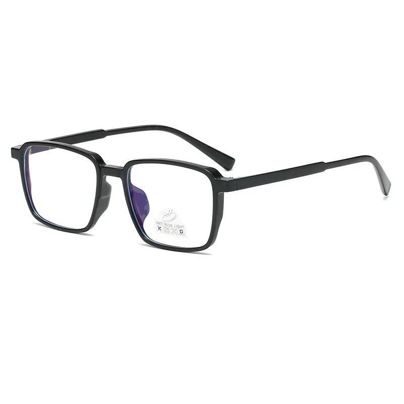 Ladies Myopia Glasses Blue Light Blocking Classic Square Frame Clear Minus Eyeglasses 0 To -6.0 Computer Nearsighted Eyewear