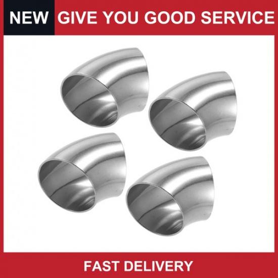 OD 2,5 дюйма, 45 градусов, нержавеющая сталь SS304, изогнутая труба, колено выхлопной трубы 2,5