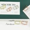30Pcs Book Shape Paperclips Metal File Paper Clip Metal Bookmarks Clips for Display Hanging File Document Postcard