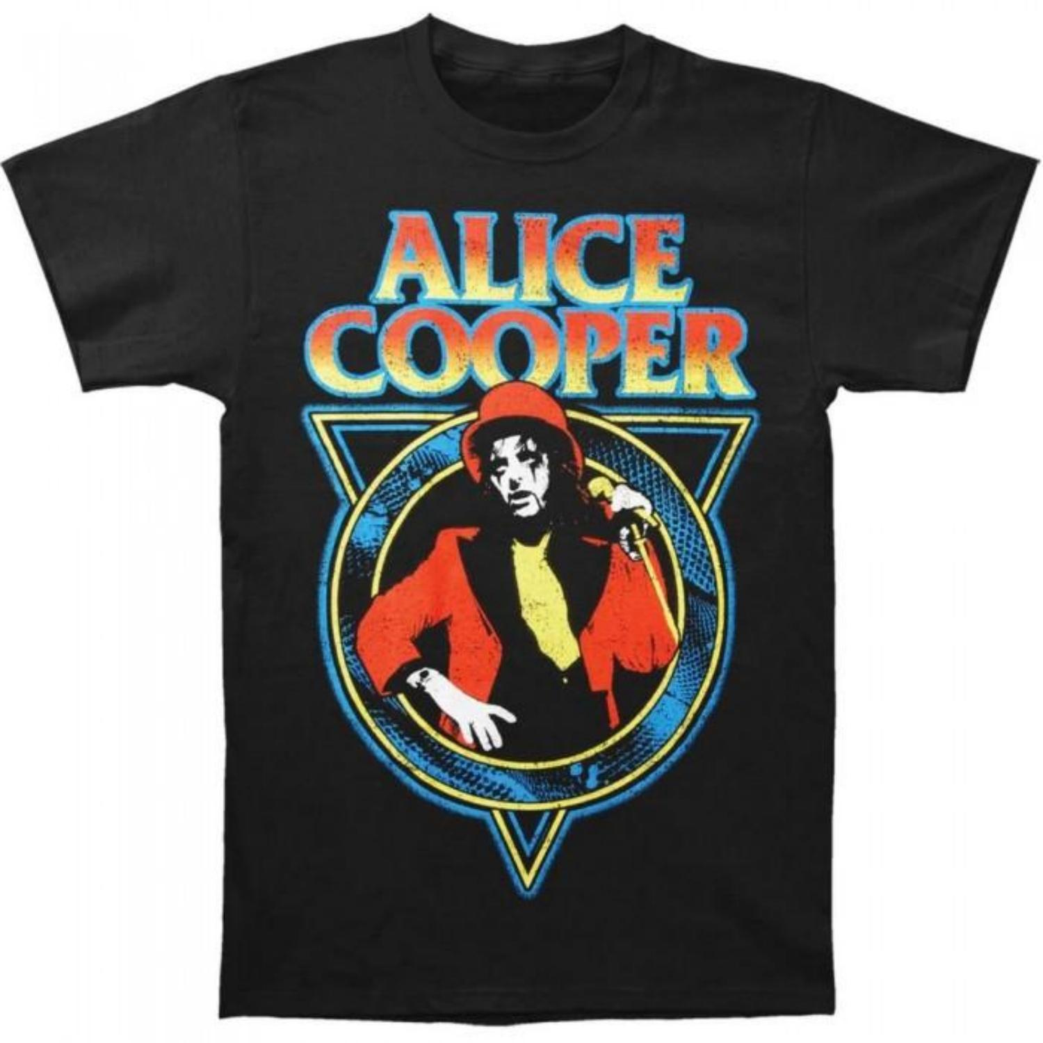 Alice Cooper Unisex Adult Snake Skin Cotton T-Shirt S разноцветный