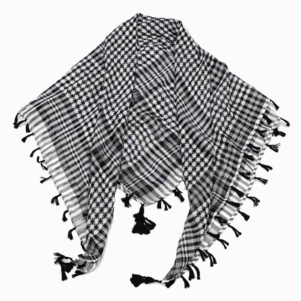 with Tassel Head Neck Scarf Costume Desert Scarf Arabic Scarf Arab Shemagh Headscarf for Men Women