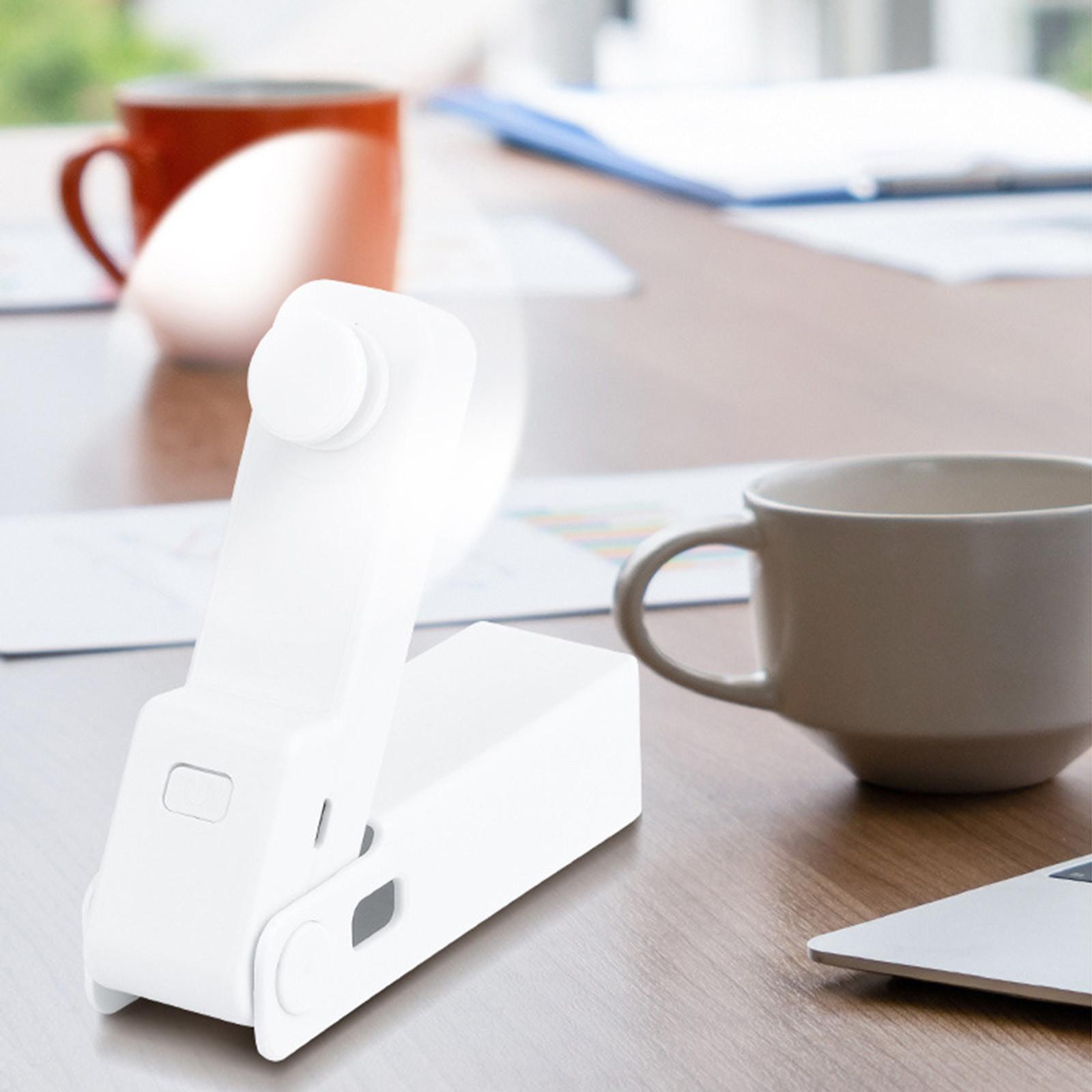 Открытый складной небольшой вентилятор с зарядкой через USB портативный портативный — фото 10