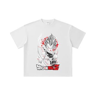 260 GSM Double Yarn 32 Count 100% Cotton Dragon Ball V60 Majin Vegeta Print Unisex Heavy Cotton T Shirt