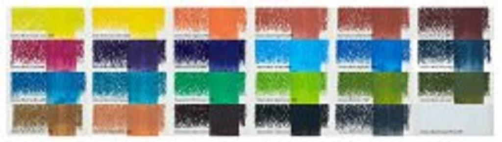 Derwent Watercolour Inktense Metal Set of 24 2300443 Blocks, Case, Colours,