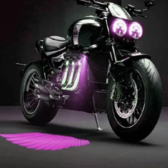 1 Pair Motorcycle Logo LED Light Motorcycle Projector Light 3W Angel