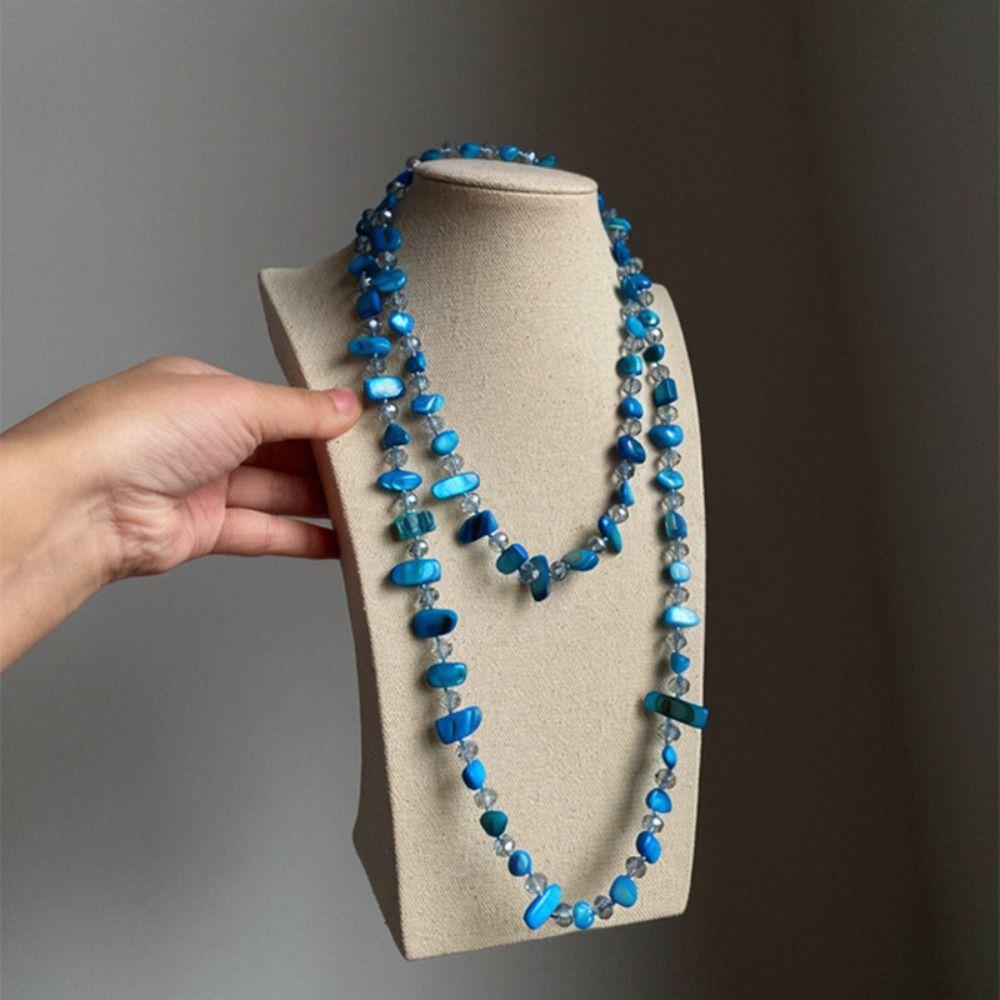 Böhmische Lange Halskette Stapelbare Kette Choker Modeschmuck Zubehör Damen Mädchen