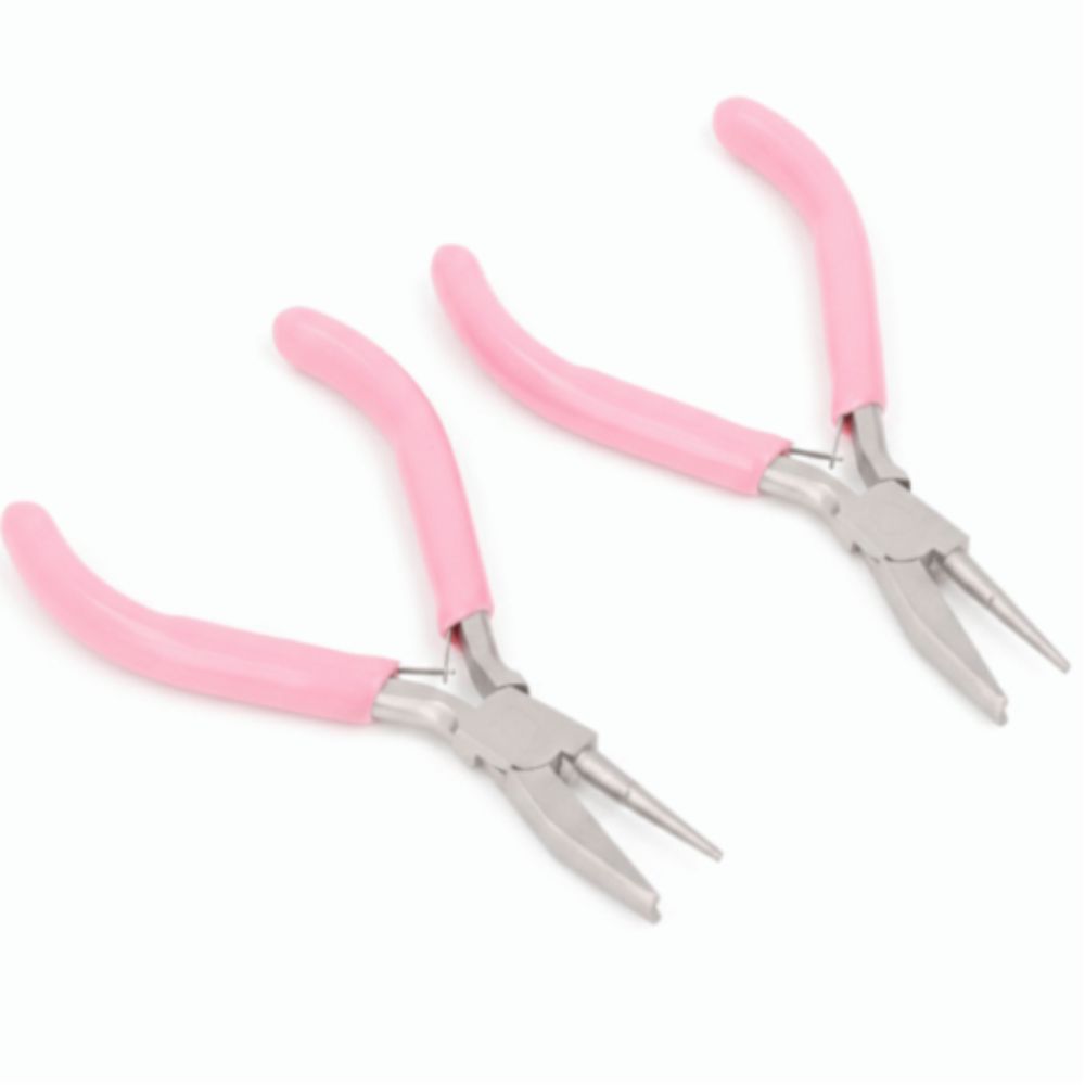 2pcs Concave Jaws Wire Winding Pliers Jewelry Making Pliers Wire Bending & Looping