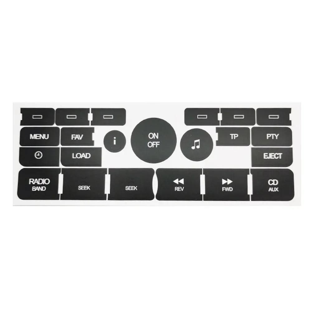 Pro Saab 9-3 9-5 2007-09 Opravné samolepky tlačítek rádia Samolepka na opravu tlačítek ovládacího panelu Samolepka na opravu