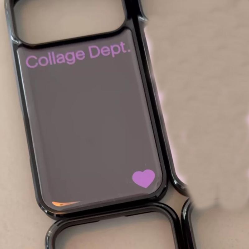 

Minimalist Letters Collage Dept Maillard Color Phone Case for iPhone 17 AIR 16 15 14 13 12 11 PRO MAX PLUS Y2K Drop Glue Cover iPhone17 Pro Max