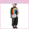 Cosplay Rainbow Costume Cartoon Clothes Kids Halloween Party Stage Performance
