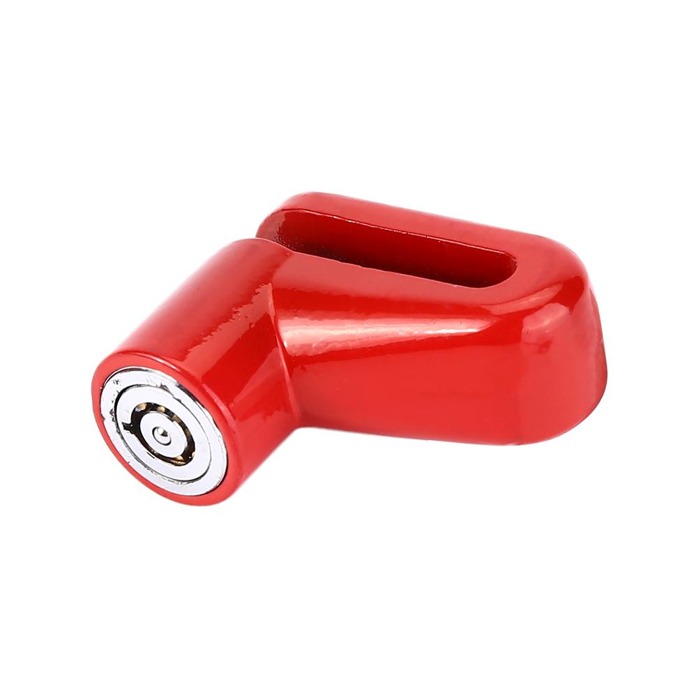 Μεταλλική Κλειδαριά Ποδηλάτου Δισκόφρενα Αντικλεπτικές Κλειδαριές Ποδηλάτου Με Πλαστικό Πλαίσιο & Κλειδιά Κόκκινη