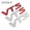 Metal 3D V T S VTS Car Badge Emblem 3D Logo Sticker for Citroen C2 C3 C4 Quatre Saxo Xsara Jimny 1.6 16v VTR Red Silver Color