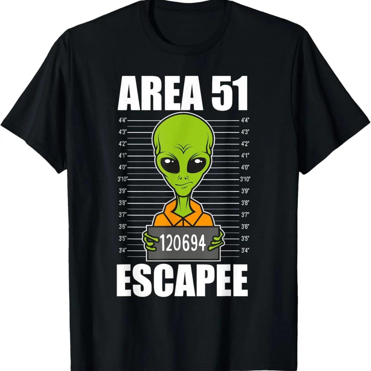 Storm Area 51 Alien Escapee from Area 51 - Alien Mugshot T-Shirt S