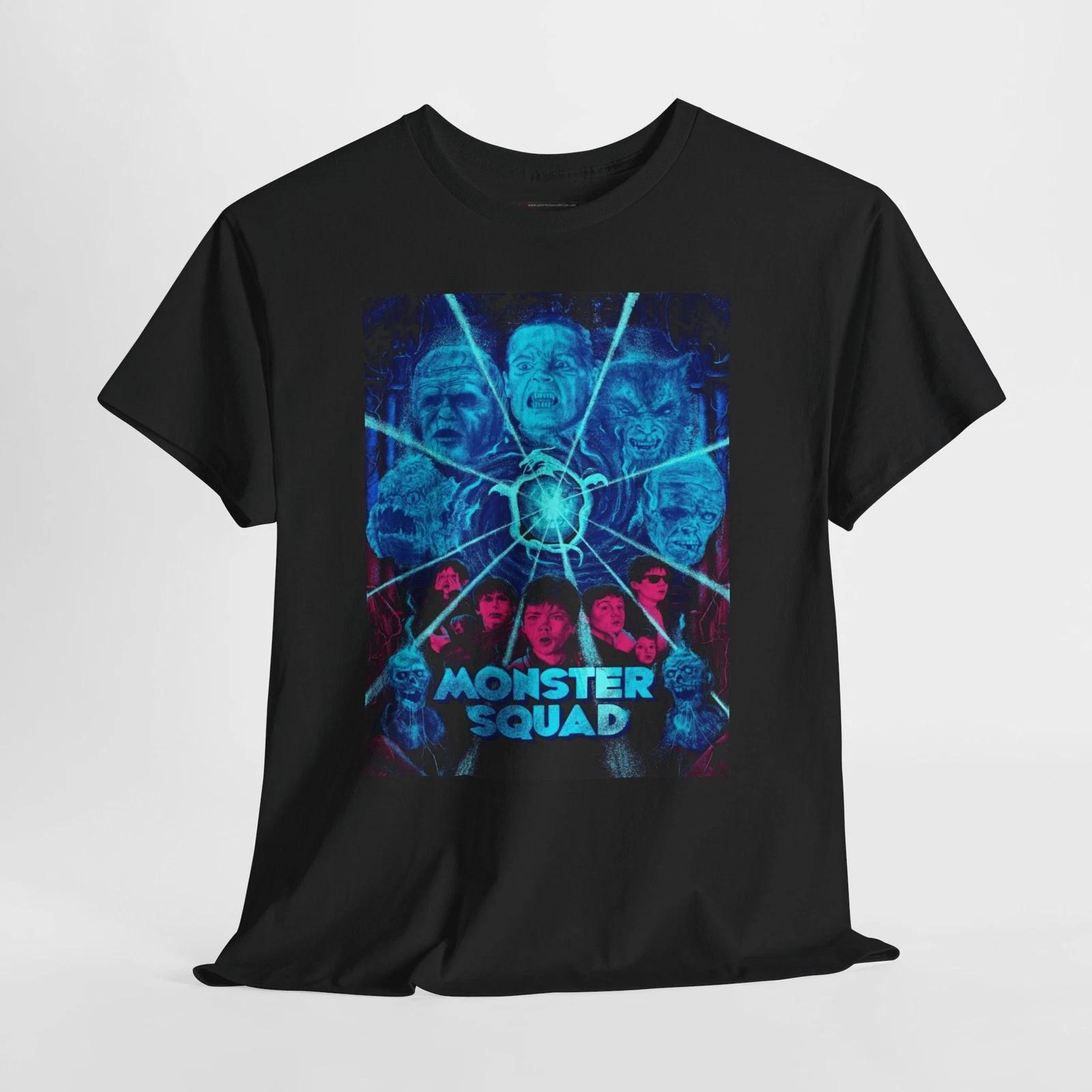 Monster Squad 1987 Retro Movie Poster Horror Unisex Graphic T-Shirt S
