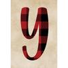 Vintage Joy Christmas Holiday Deer Red Plaid Style Art Poster Canvas Painting Wall Prints Picture for Living Room Home Deco