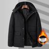 Winter Men's Parkas Fleece Cotton Thick Warm Puffer Hooded Jacket Fluffy Collar Waterproof Windbreaker Padded Coat Plus Size 8xl
