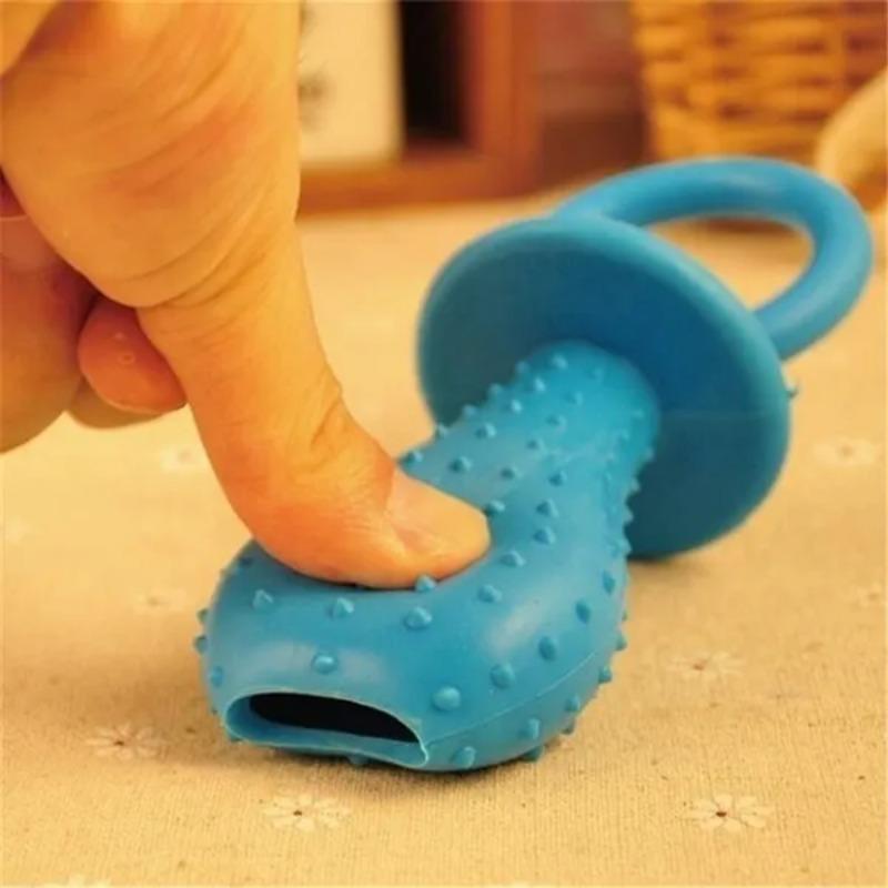 Small Pet Chew Toy Soft Small Rubber Pacifiers Training Dog Toys Molar Tooth Cleaning Toy for Puppy Dog