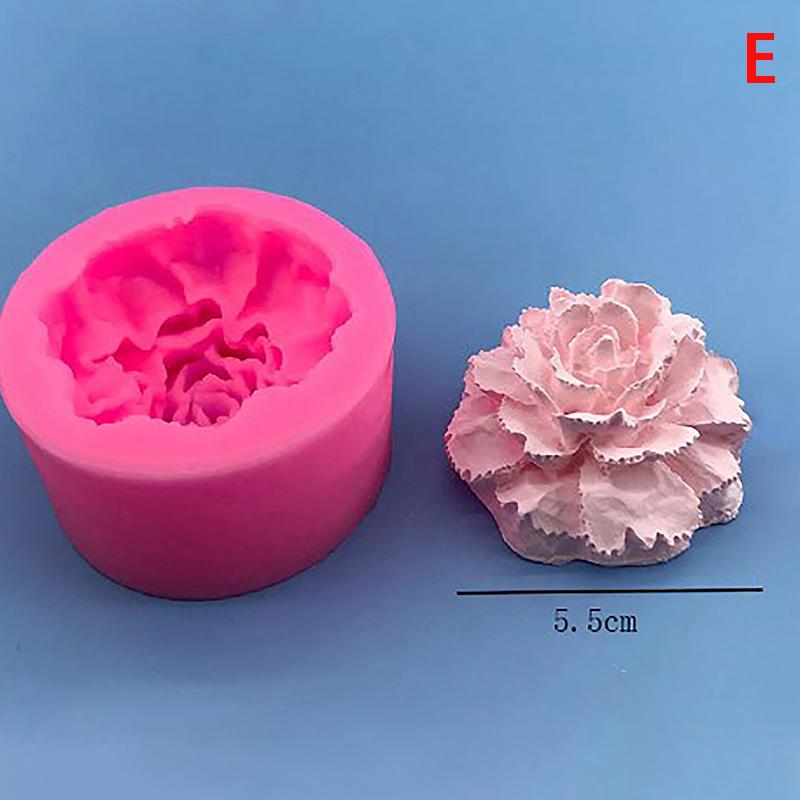 Silicone Cake Mold Chocolate Soap Making Tools Candle Mould Embossed Flower Bloom Aromatherapy Candy Handmade Wedding Decor