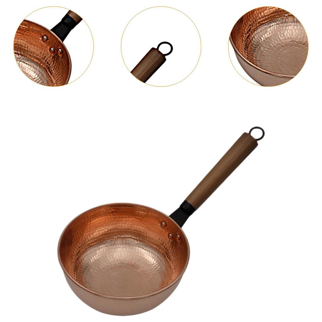 Saucepan Small Cookware Cookware with Handle Multifunctional Copper Copper Pot for Kitchen Home Restaurant Cooking Camping