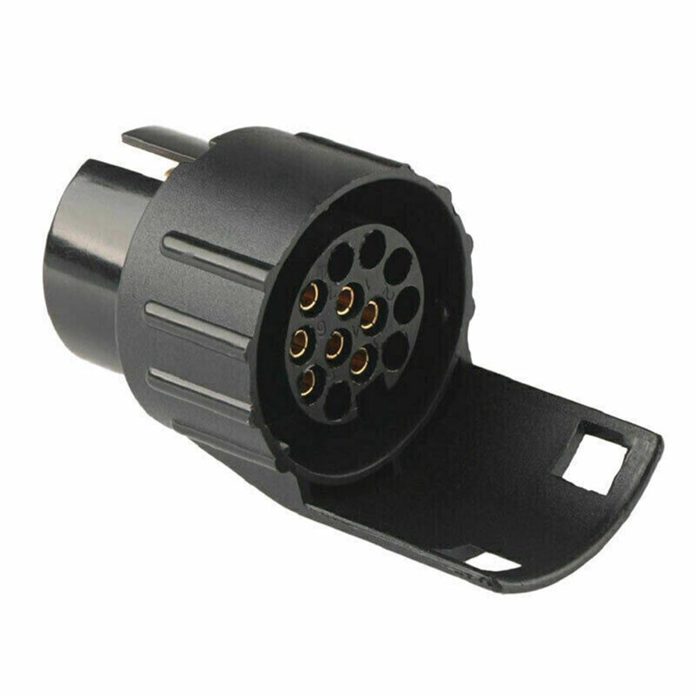 7-polig auf 13-polig Stecker Adapter Anhängerstecker 12V Anhängerkupplung Abschleppen Wasserdichte Stecker Buchse Adapter Auto LKW Zubehör
