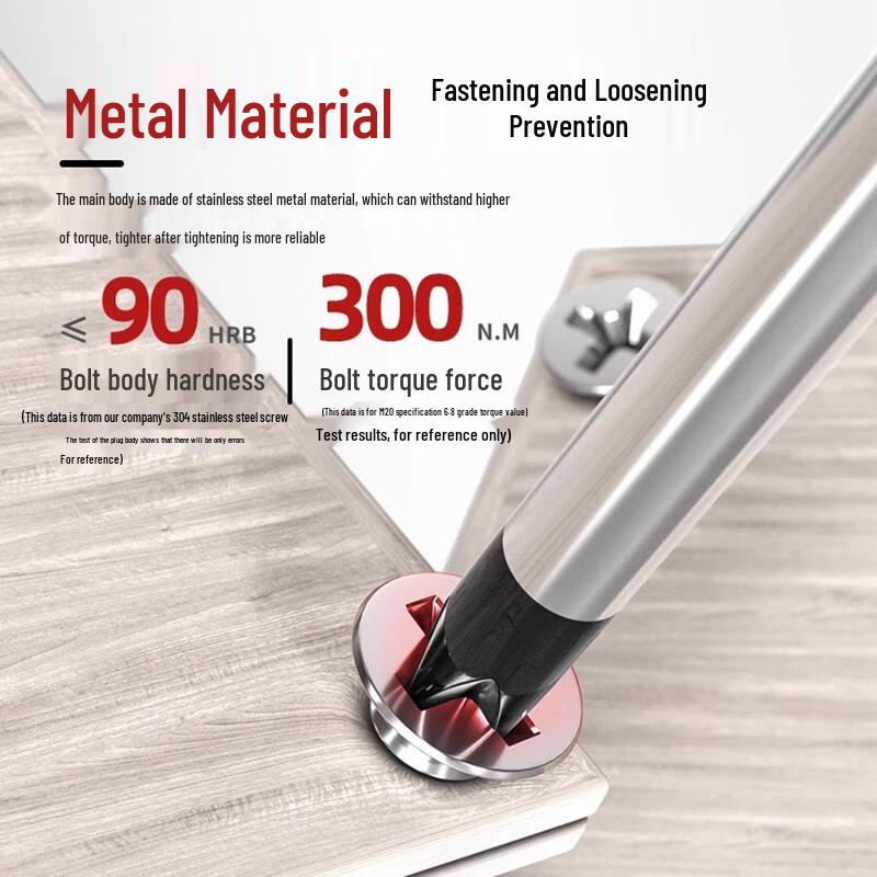 304 Stainless Steel Countersunk Cross Head Screw & Nut Set
