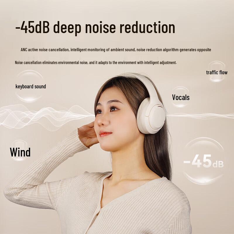 Lansound HBN07 Active Noise Cancelling Bluetooth Headset