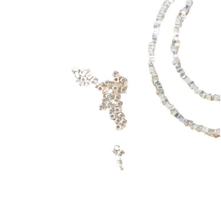 Sterling Silver 925 Broken Spacers for Handmade Bracelets & Necklaces