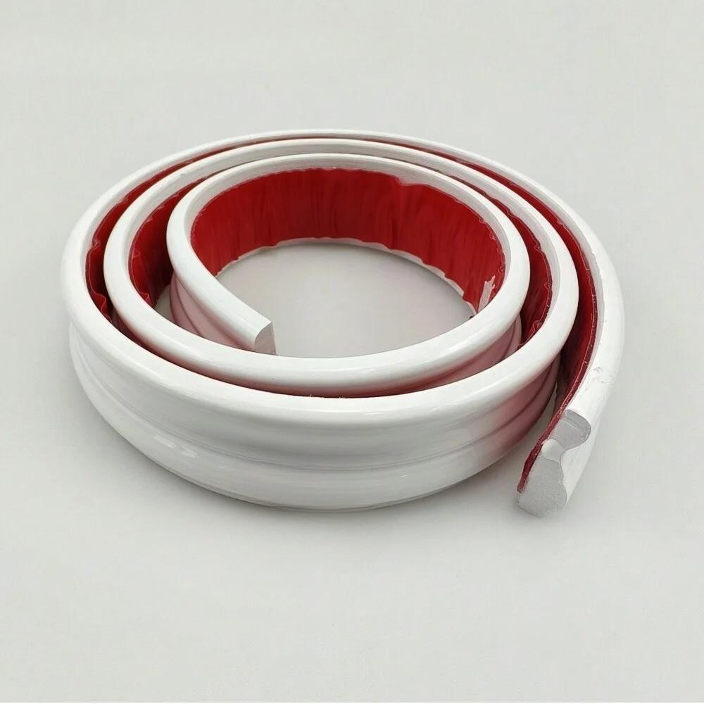 

1PC 3/2/1M Self-Adhesive PVC Decorative Trim - Gypsum Ceiling Molding for Living Room, TV Background Wall, and Wallpaper Edging 1M белый