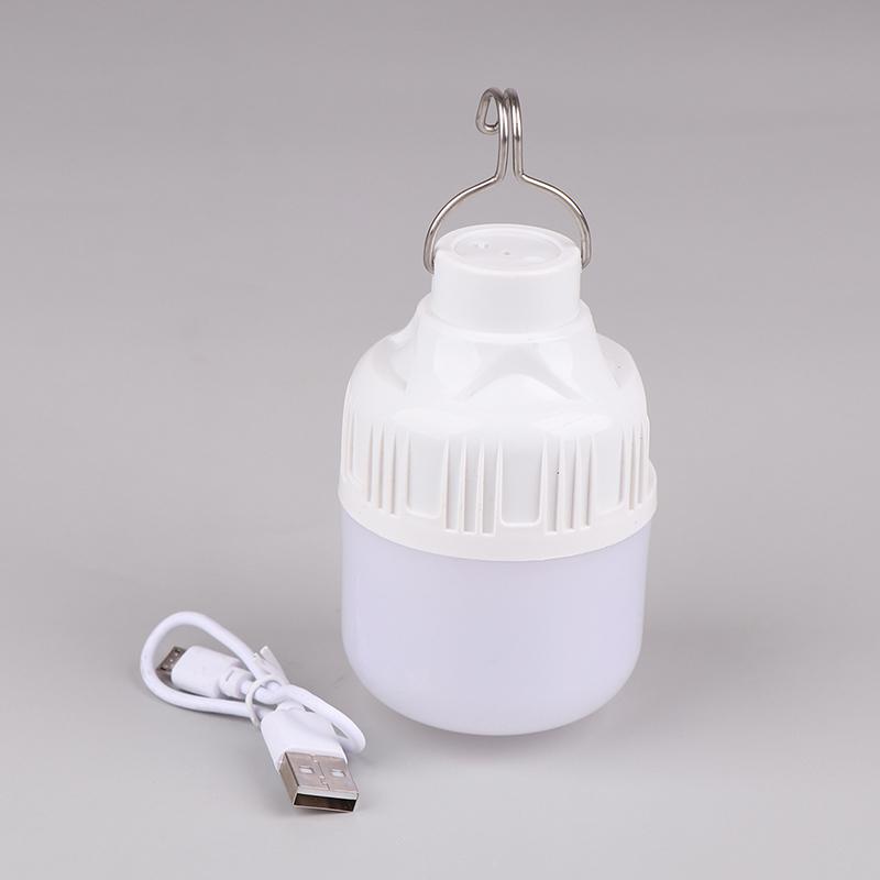1Pc Outdoor Usb Rechargeable Led Lamp Bulbs 60W Emergency Light Hook Up Camping Fishing Portable Lantern Night Lights
