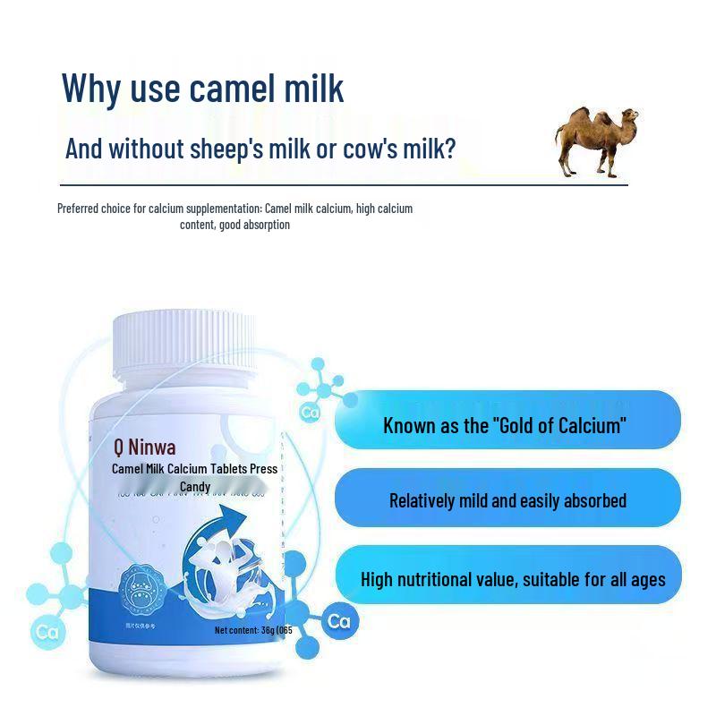 RenHe Camel Milk Calcium Tablets: High Calcium Nutrition Supplement for Children, Adults & Seniors