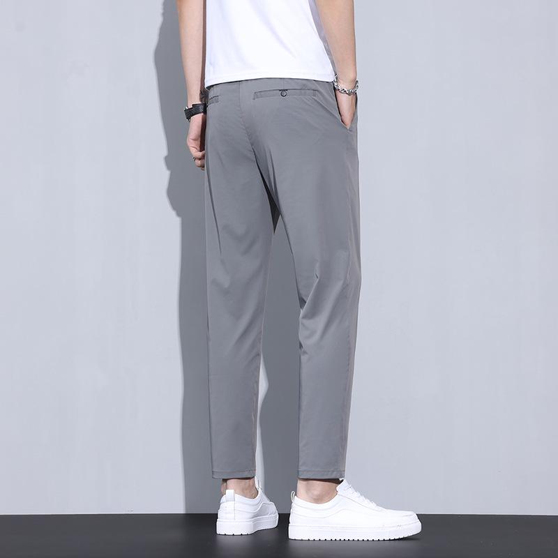 

Мужские универсальные легкие летние повседневные брюки Nine-Point 34 (27 inches) 160 lbs темно серый